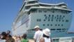 Arribo inaugural en Puerto Progreso del crucero Ecstasy de la naviera Carnival.