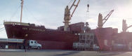 Movimiento de coque en el Puerto de Progreso