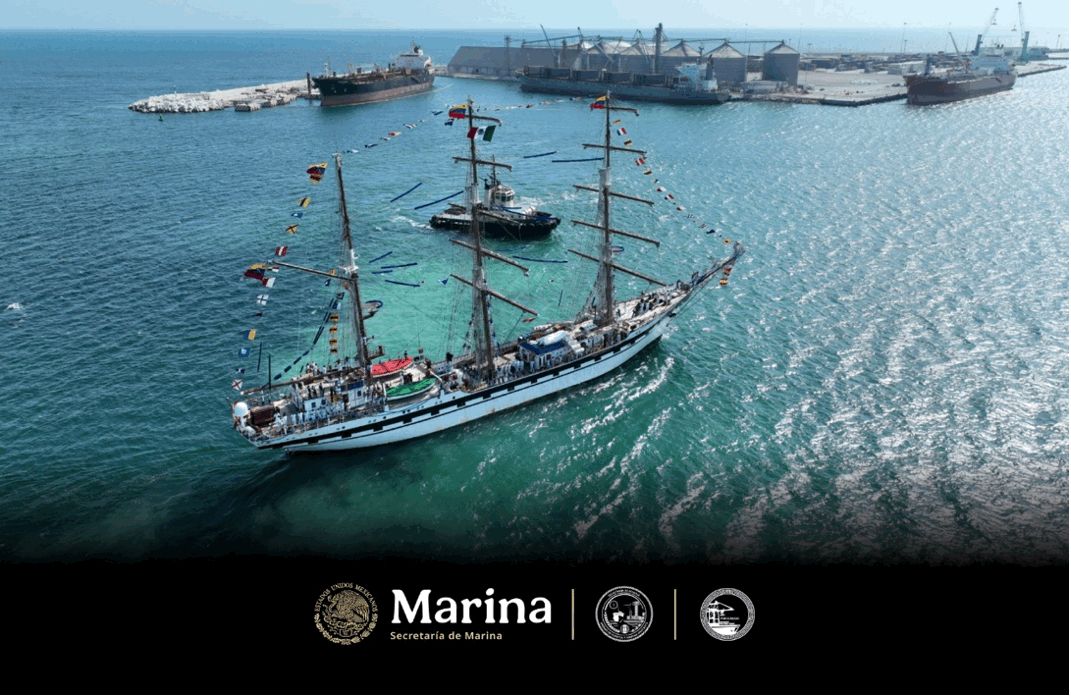 Puerto Progreso recibe la visita del Buque Escuela “Simón Bolívar” de la Armada de Venezuela